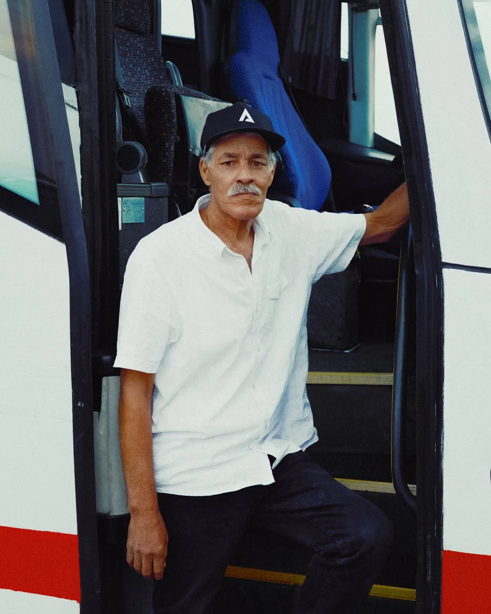 The same bus driver, with Cinea Cinestill 800T